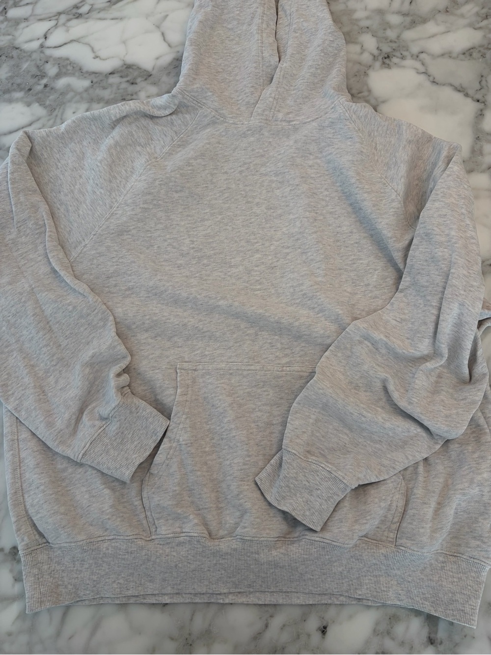 Aritzia Sweatfleece Mega Fit Gray Hoodie